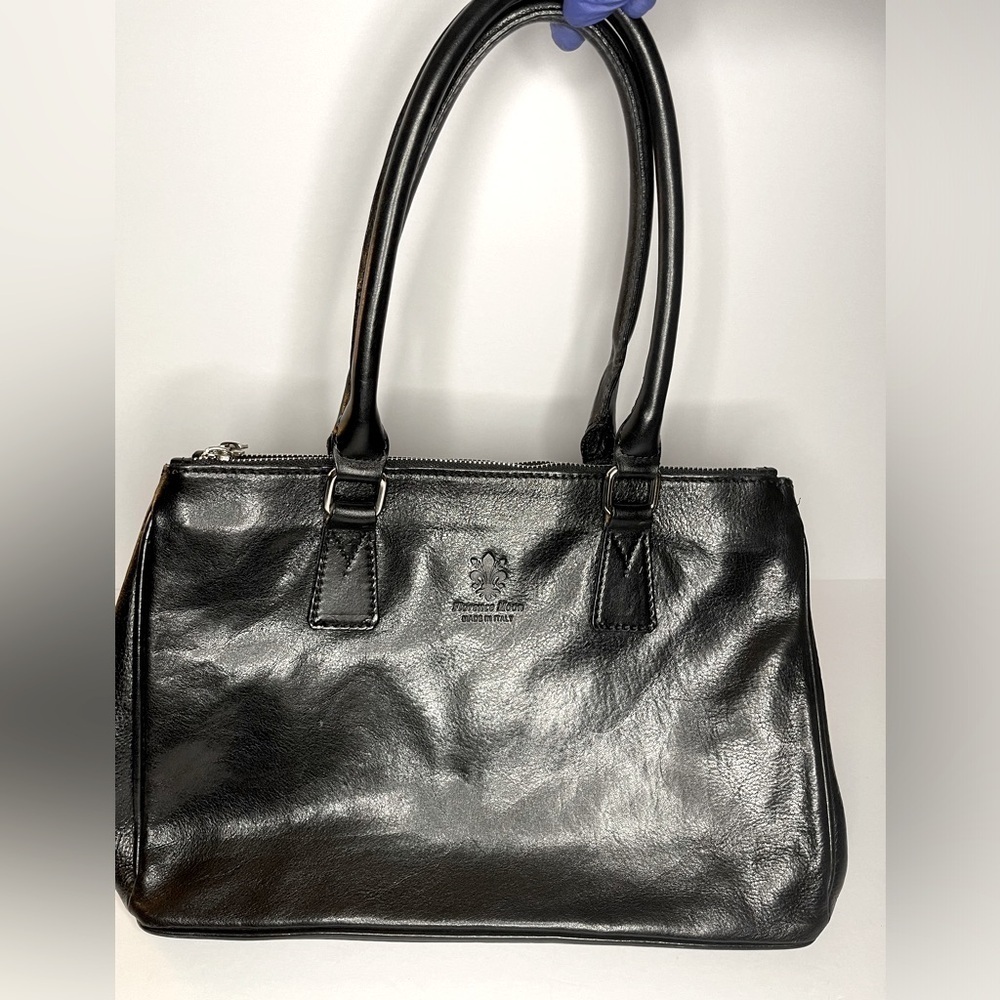 90s Vintage Florence Moon Leather Side-snap Satchel | Made in Italy